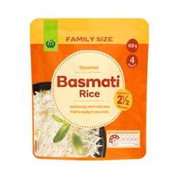 Woolworths Family Size Basmati Rice 450g