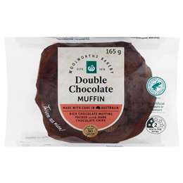 Woolworths Double Chocolate Muffin 165g