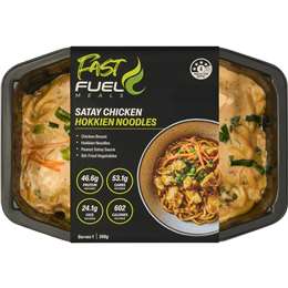 Fast Fuel Satay Chicken Hokkien Noodles 350g