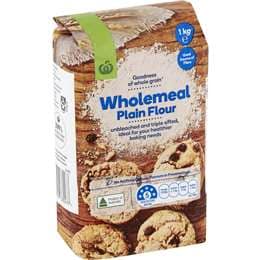 Woolworths Wholemeal Plain Flour 1kg