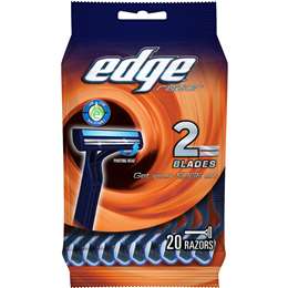 Edge Mens Twin Blade Disposable 20 pack