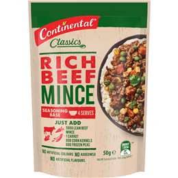 Continental Classics Recipe Base Rich Beef Mince 50g