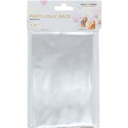 Whiz Pop Bang Party Lolly Bags Clear 30 pack