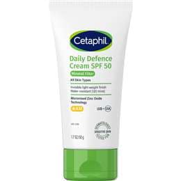 Cetaphil SPF 50 Daily Defence Cream Facial Moisturiser 50g