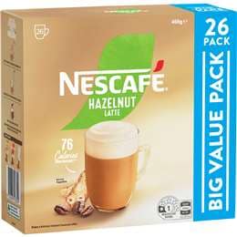 Nescafe Hazelnut Latte Coffee Sachets 26 pack
