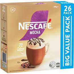 Nescafe Mocha Coffee Sachets 26 pack