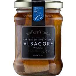 Walker's Tuna Preserved Australian Albacore Tuna With Chilli 200g