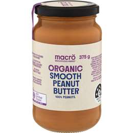 Macro Organic Smooth Peanut Butter 375g