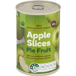 Woolworths Apple Slices Pie Fruit 385g
