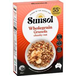 Sunsol Wholegrain Granola Chunky Nut 450g