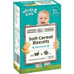 Whole Kids Organic Soft Cereal Biscuits - Oatmeal 120g