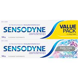 Sensodyne Daily Care & Whitening Sensitive Toothpaste 100g x 2 pack