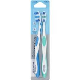 All Smiles Toothbrush Medium 2 pack