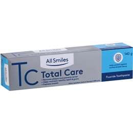 All Smiles Total Care Toothpaste 140g