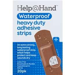 Help@Hand Waterproof Heavy Duty Adhesive Strips 20 pack