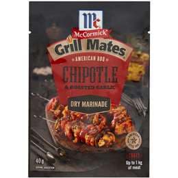 McCormick Grill Mates Chipotle & Garlic American BBQ Dry Marinade 40g