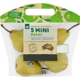 Woolworths Fresh Food Kids Mini Pears 5 pack
