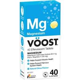 VOOST Effervescent Magnesium Tablets 40 pack