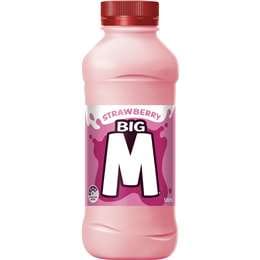 Big M Flavoured Milk Strawberry Bottle 500mL