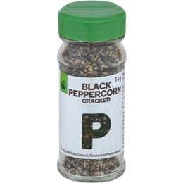 Woolworths Black Peppercorn Cracked 34g