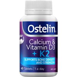 Ostelin Calcium & Vitamin D3 + K2 Tablets 60 pack