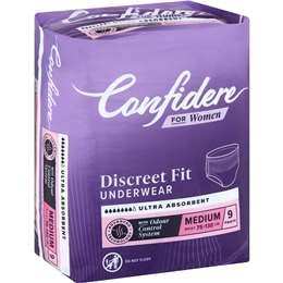 Confidere Incontinence Pants Womens Medium 9 pack