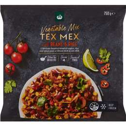 Woolworths Frozen Tex Mex Vegetable Mix 750g