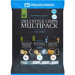 Woolworths Deli Style Chips 15 pack