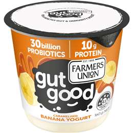 Farmers Union Gut Good Greek Style Yoghurt Caramalised Banana 160g