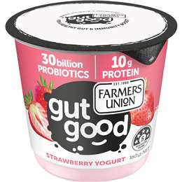 Farmers Union Gut Good Greek Style Yoghurt Strawberry 160g
