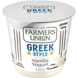 Farmers Union Greek Style Yoghurt Vanilla 150g