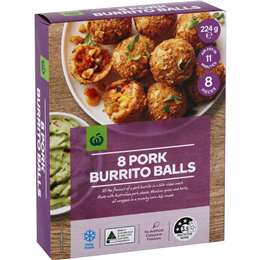 Woolworths Pork Burrito Balls 8 pack