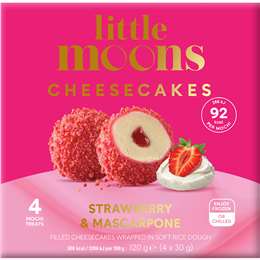 Little Moons Cheesecake Strawberry & Mascarpone 4 pack