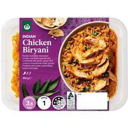 Woolworths Indian Chicken Biryani Chilled Meal 350g