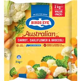 Birds Eye Frozen Australian Carrot Cauliflower & Broccoli 2kg