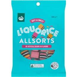 Woolworths Liquorice Allsorts 200g