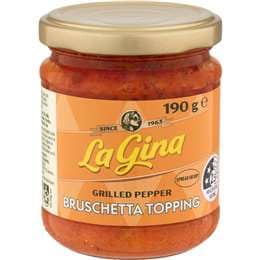 La Gina Grilled Pepper Bruschetta Topping 190g