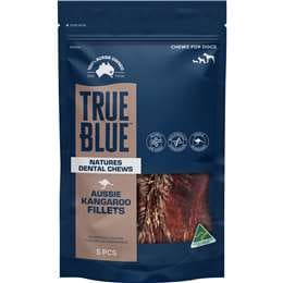 True Blue Aussie Kangaroo Fillets Dog Treats 5 pack