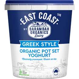 Barambah Organics Greek Style Pot Set Yoghurt 1kg