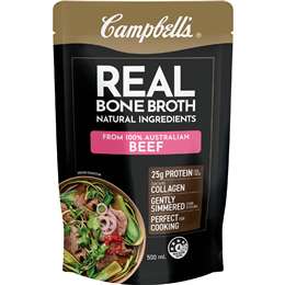 Campbell's Real Bone Broth Beef Pouch 500mL