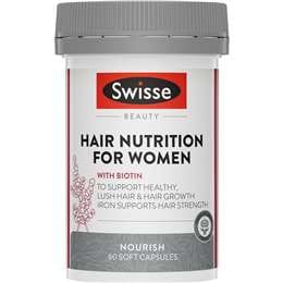 Swisse Beauty Hair Nutrition For Women Soft Capsules 60 pack