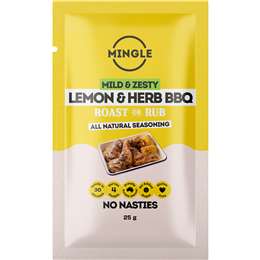 Mingle Lemon & Herb BBQ Seasoning Mild & Zesty 25g