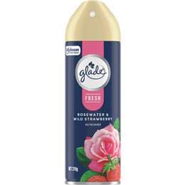 Glade Fresh Air Freshener Rosewater & Wild Strawberry 210g