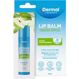 Dermal Therapy Ultra Moisturising Lip Balm Green Apple 4.8g