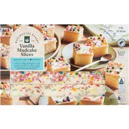 Woolworths Vanilla Mudcake Slices 24 pack