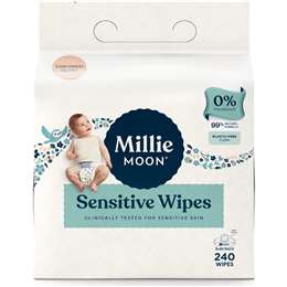 Millie Moon Sensitive Baby Wipes 240 pack