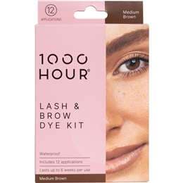 1000Hour Lash & Brow Dye Kit Medium Brown each