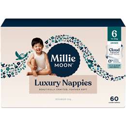 Millie Moon Luxury Nappies Size 6 (15-20kg) 60 pack