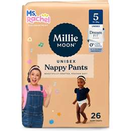 Millie Moon Ms Rachel Nappy Pants Size 5 (13-18kg) 26 pack