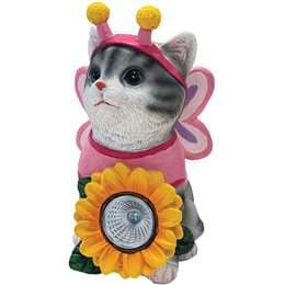 Gardman Solar Polyresin Butterfly Kitten each